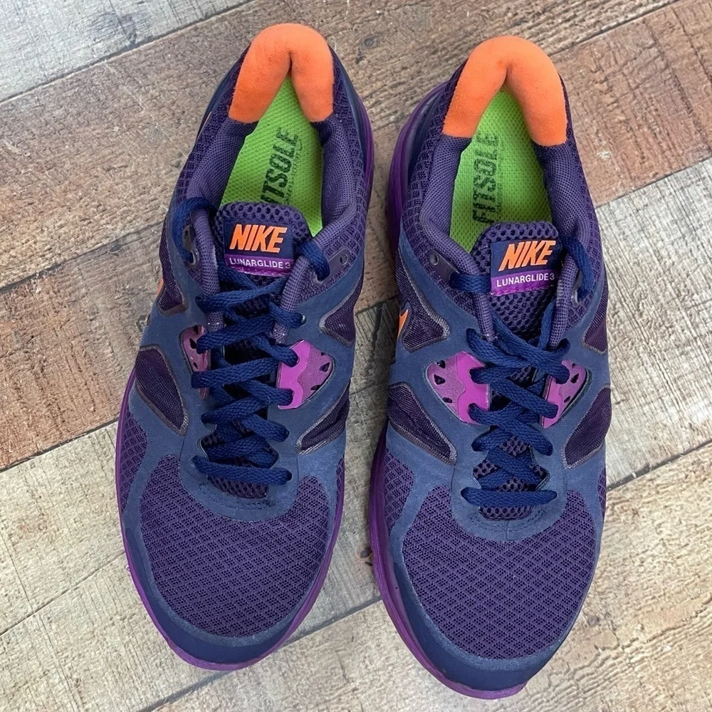 Nike Lunarglide 3 Size 8 Running Shoes Sneakers Lunarlon Athletic Track